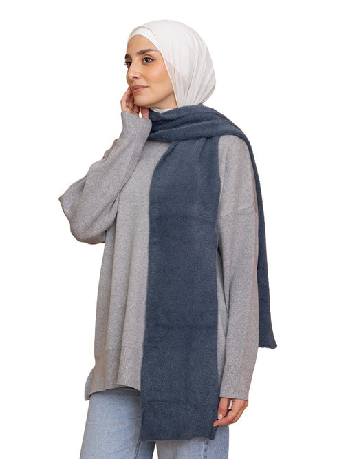 Storm Weather Fluffy Scarf - Khotwh