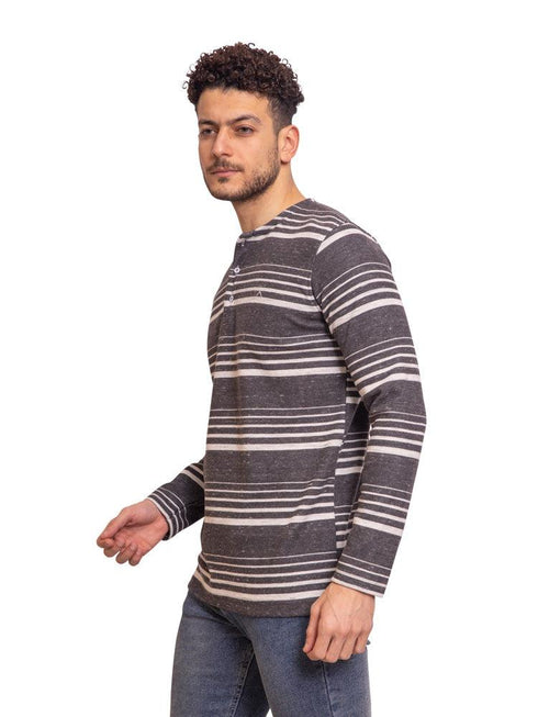 Striped 7570 Henley - Khotwh