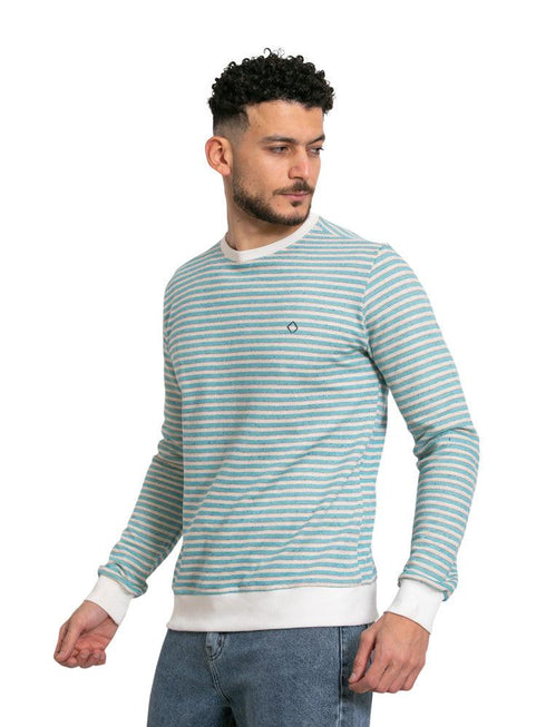 Striped Aqua SW - Basic Round - Khotwh