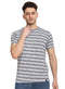 Striped Black Striped Round T-shirt - Khotwh