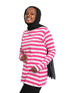 Striped Flowery B - Long - Sleeve - Khotwh