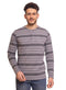 Striped Grey6976 Henley - Khotwh
