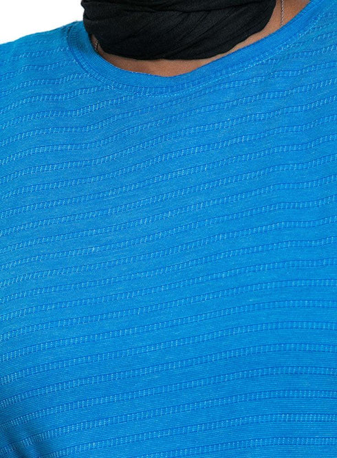 Striped Lapis B - Long - Sleeve - Khotwh