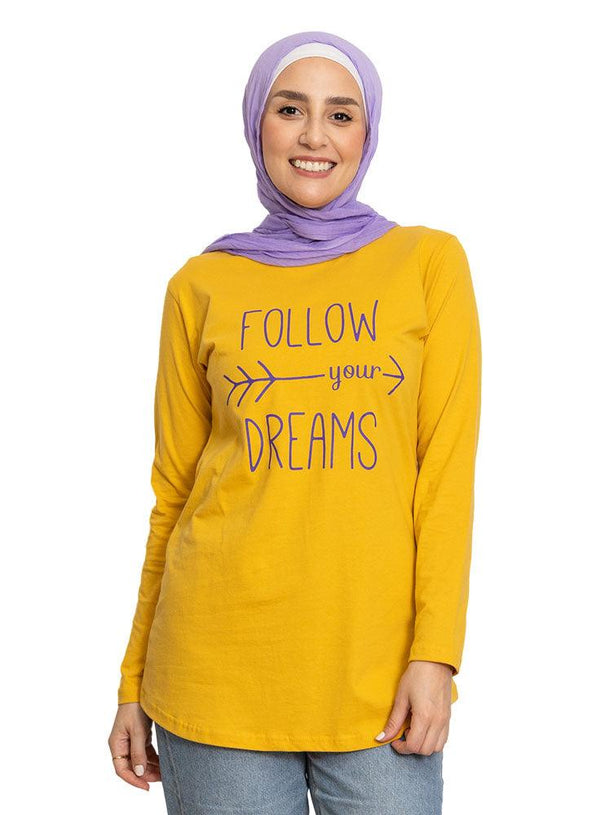 Sun Flower Printed Long - Sleeve Design 21 - Khotwh