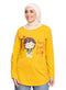 Sun Flower Printed Long - Sleeve Design 36 - Khotwh