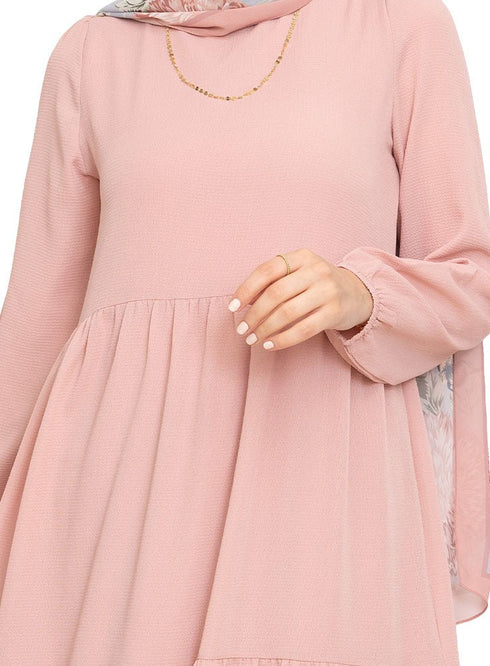 Tan Basic Dress - Khotwh