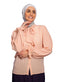 Tan Cornice Cuff Blouse - Khotwh