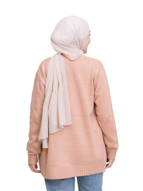 Tan E - Basic Pocket Cardigan - Khotwh
