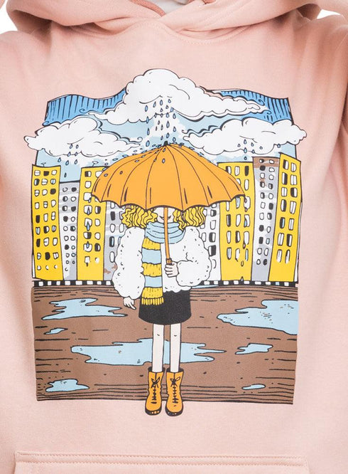Tan Printed - HoodieV Design 64 - Khotwh