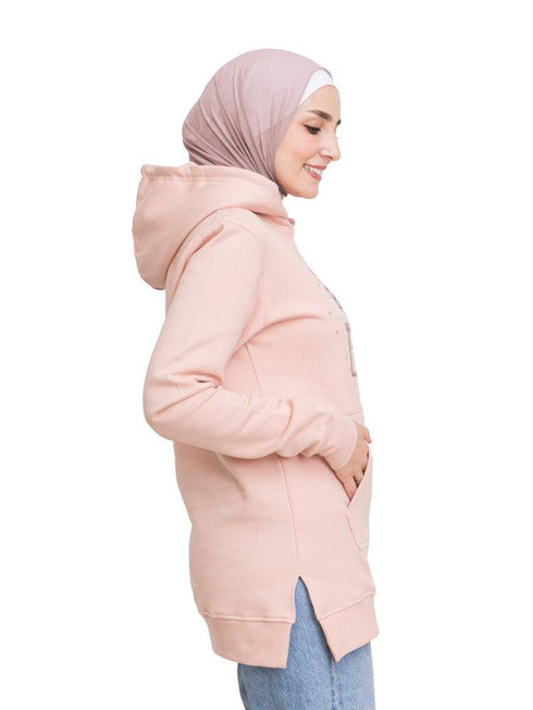 Tan Printed - HoodieV Design 68 - Khotwh