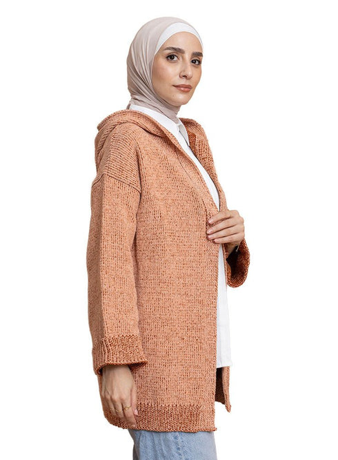 Tan Velvet Cardigan - Khotwh