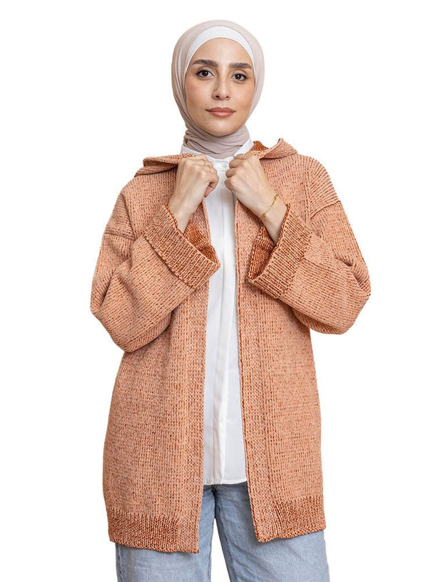 Tan Velvet Cardigan - Khotwh