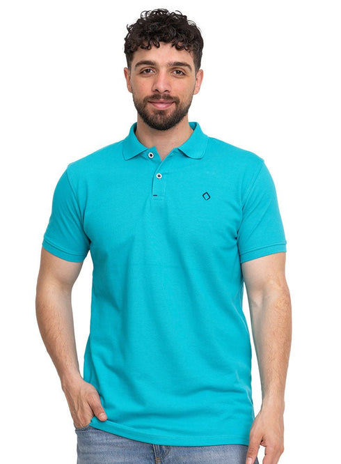 Tile Blue Basic Polo - Khotwh