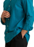 Tile Blue Linen Shirt - Khotwh
