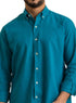 Tile Blue Linen Shirt - Khotwh