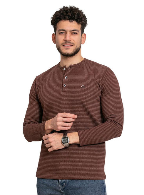 Tokyo - Brown Henley - Khotwh