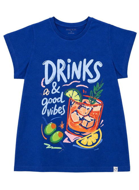 True blue-Design 5 Printed Short-Sleeve - Khotwh