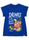 True blue-Design 5 Printed Short-Sleeve - Khotwh