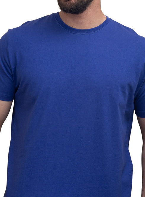 True Blue Relaxed Round T-Shirt - Khotwh
