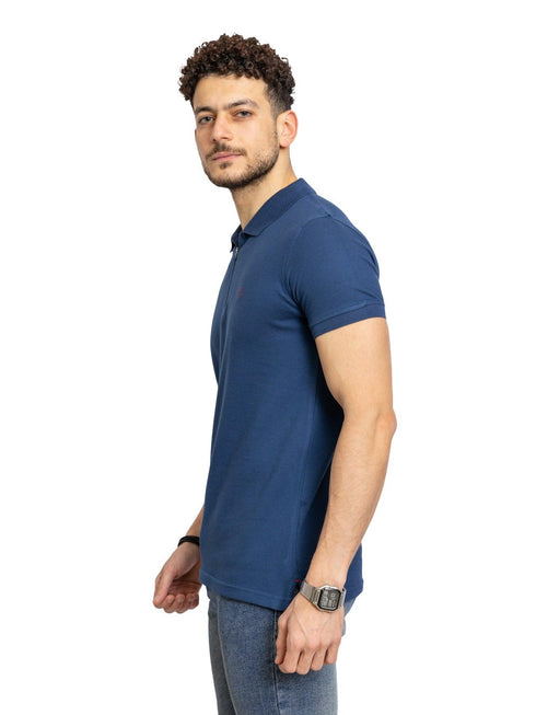 True Blue Zipper Polo - Khotwh