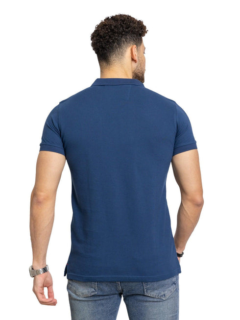 True Blue Zipper Polo - Khotwh