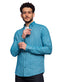 Turkish Blue Viyella Shirt - Khotwh