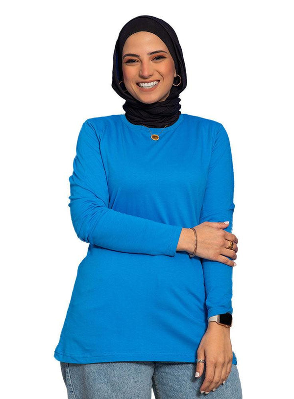 Turquoise Long - Sleeve - Khotwh