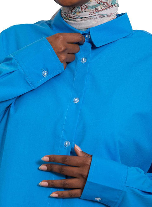 Turquoise Over - Size Shirt - Khotwh