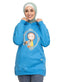 Turquoise Printed - HoodieV Design 67 - Khotwh