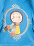 Turquoise Printed - HoodieV Design 67 - Khotwh