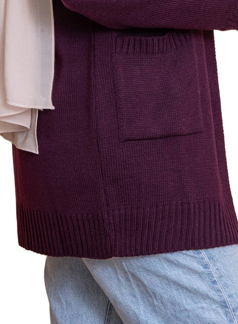 Violet Basic Pocket Cardigan - Khotwh