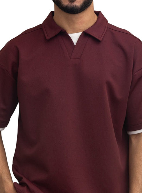 violet Design 3068 NF - Polo Neck T-Shirt - Khotwh
