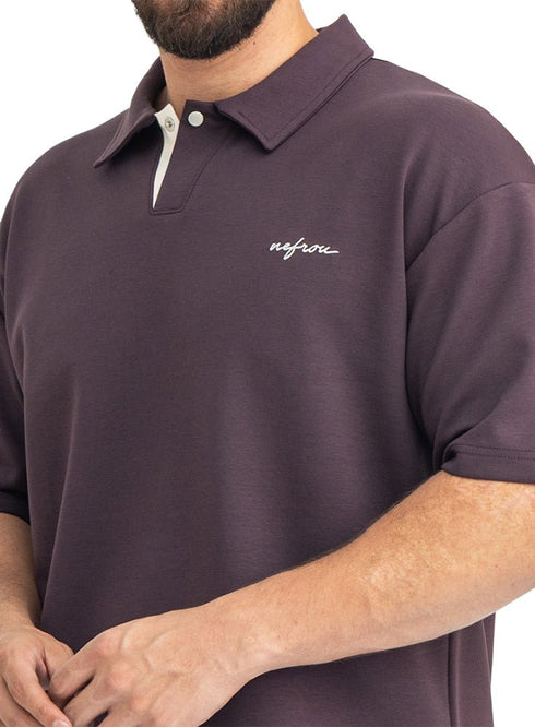 violet Design 3083 NF-Polo Neck T-Shirt - Khotwh