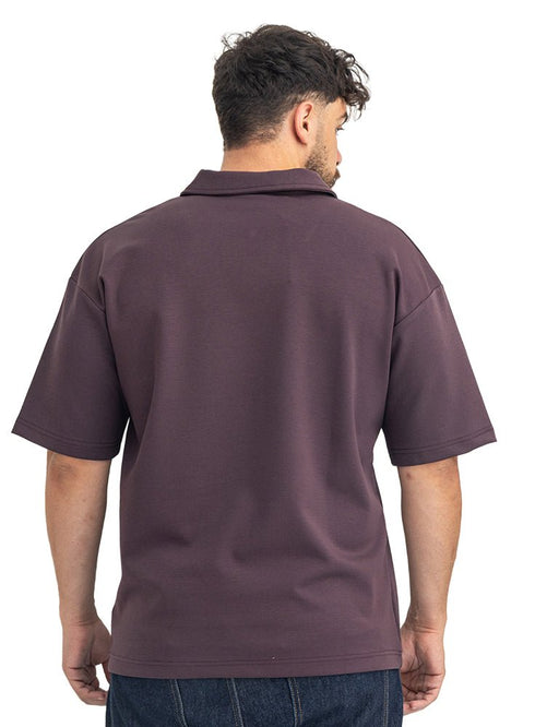 violet Design 3083 NF-Polo Neck T-Shirt - Khotwh
