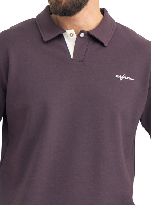 violet Design 3083 NF-Polo Neck T-Shirt - Khotwh