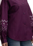 Violet Embroidered Poplin Shirt - Khotwh