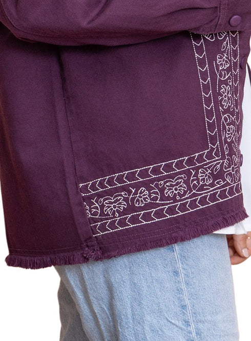 Violet Gabardine Jacket 2 - Khotwh