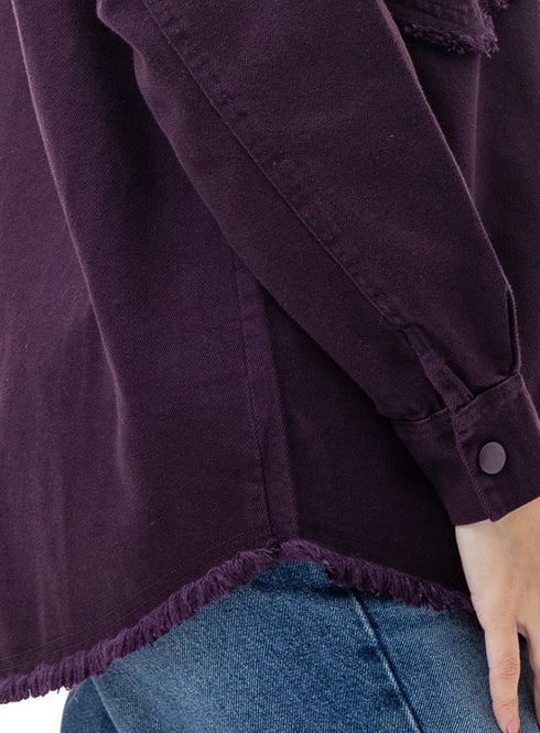 Violet Gabardine Jacket 5 - Khotwh