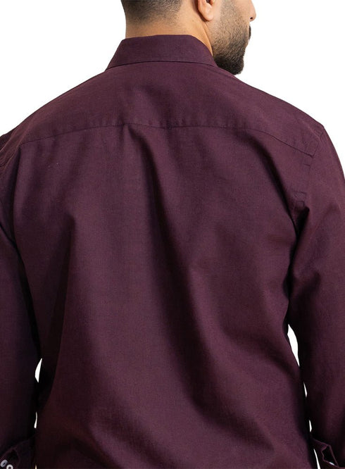 Violet Linen Shirt - Khotwh