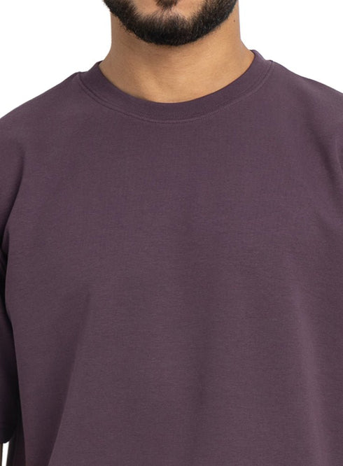 Violet NP - Over Size Round T-Shirt - Khotwh