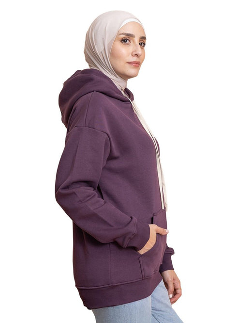 Violet Over Size Hoodie - Khotwh