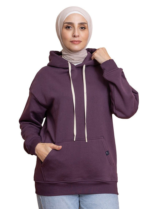 Violet Over Size Hoodie - Khotwh