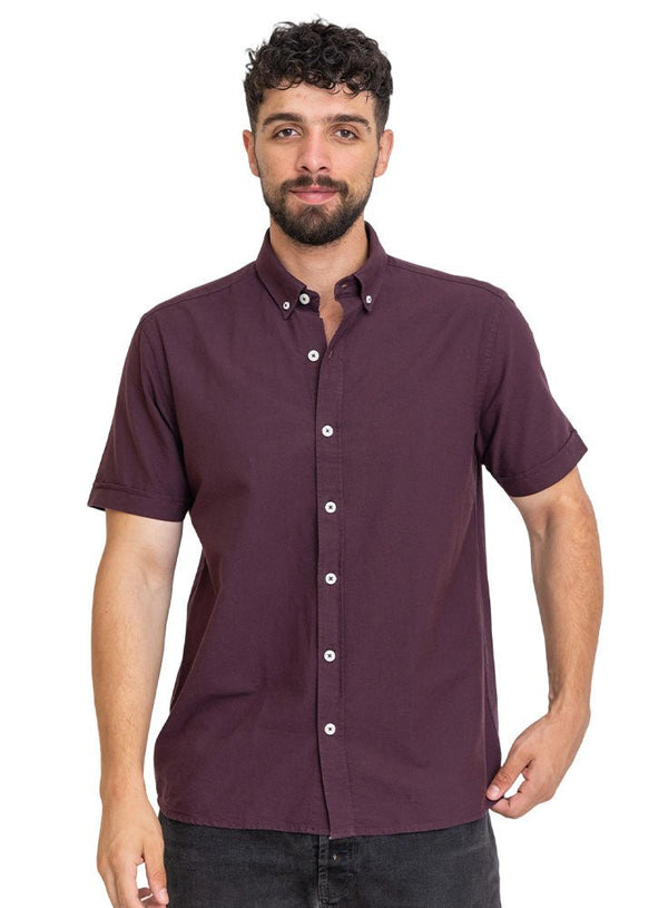 Violet Oxford Half Shirt - Khotwh