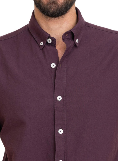 Violet Oxford Half Shirt - Khotwh