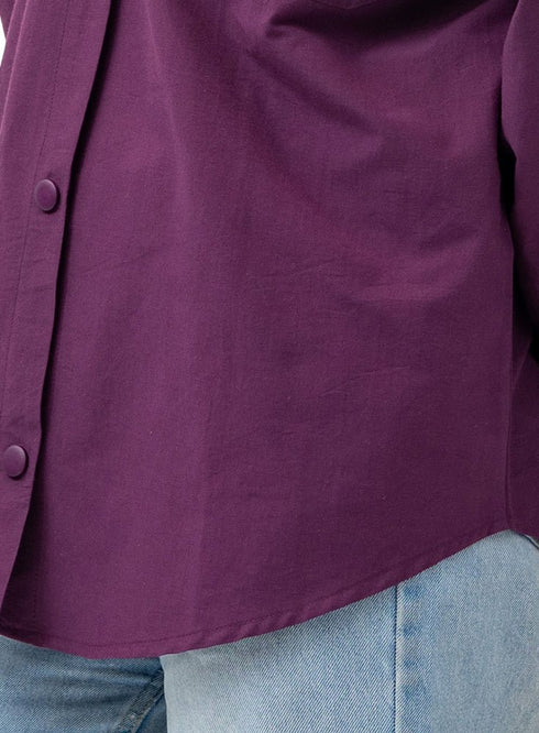 Violet Pocket Poplein Shirt - Khotwh