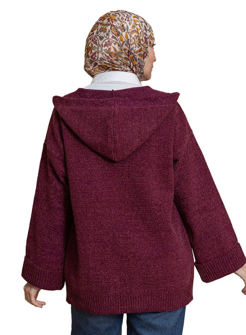 Violet Pocket Velvet Cardigan - Khotwh