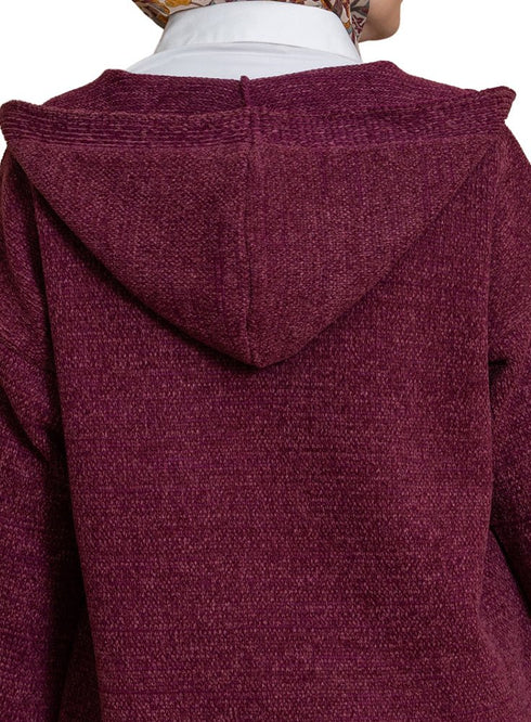 Violet Pocket Velvet Cardigan - Khotwh