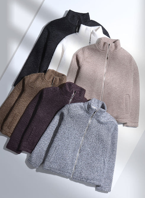 Violet RD - Faux Fur High Neck Sweater - Khotwh