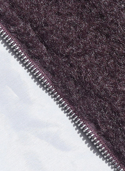 Violet RD - Faux Fur High Neck Sweater - Khotwh