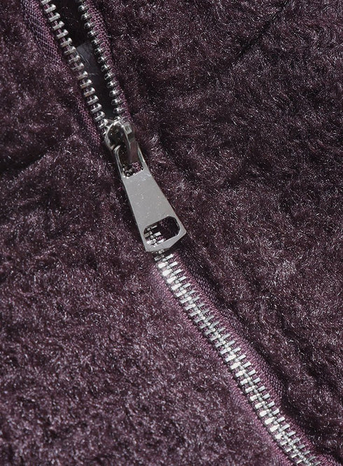 Violet RD - Faux Fur High Neck Sweater - Khotwh